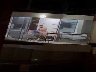 Having sex with the curtains open