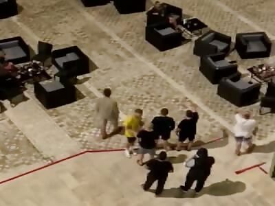 Massive battle of Russians with the English