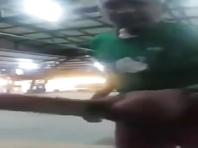 Provocateur with a knife