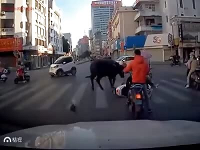 Surprising attack on the street