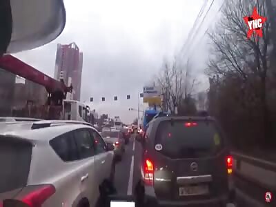 A moron Russian biker