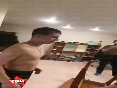 Terrible party of drunken Russians