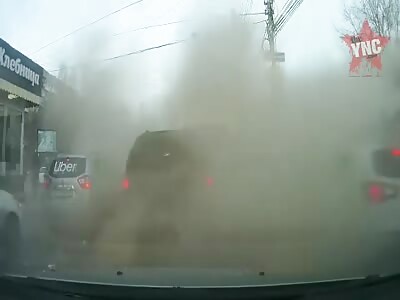 The collapse of a house in Saratov