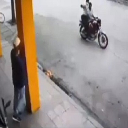 Great quick response saved his life (2 angles)