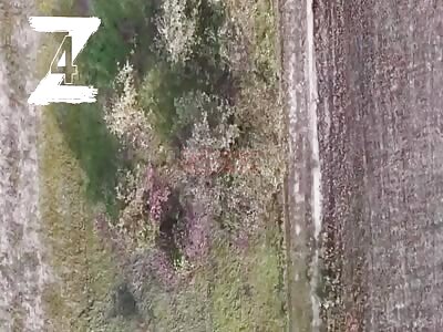 Direct hits on UA soldiers via drone dropped munition