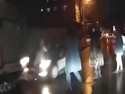 Somewhere in Russia, a car shot down a pedestrian