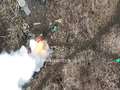 Injuring Russian soldiers in foxhole