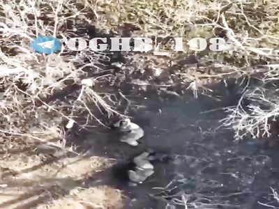 Multiple grenade drops on RU troops