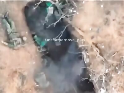 Dead Russians after the explosion of grenades 