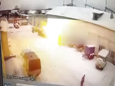 Kamikaze drone attack on a building in the Bryansk region