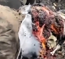 Kadyr's soldier shows the aftermath of the attack on Ukrainians