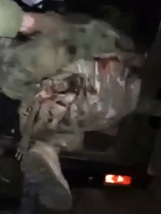 Dead russians pulled out of vehicle