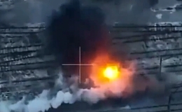 Wagner militants come under fire on railroad tracks in Soledar