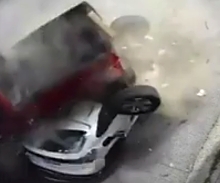 Crazy crash, 2nd angle is included too