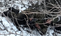 Correct UA artillery fire on a russian assault group