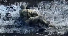 UA watching and targeting RU troops (another video)