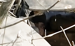 UA drone observes Russian soldier