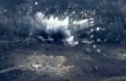 RU mortar position and troops are hit by accurate counter-battery fire