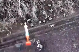 65th OMBr is working on Russian troops by Donetsk