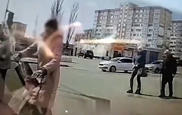 Fatal hit in Volgograd, a woman died in hospital (2 angles)