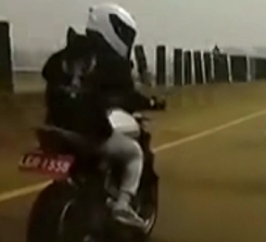 Instant Karma on the highway (2 angles)