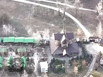 A RU position on the left bank of Kherson is hit by mortars (full)