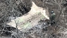 Russian position impacted by a VOG grenade