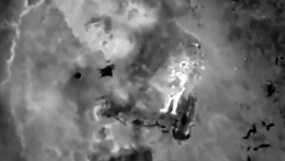 Grenade drops on Russian troops at night