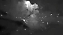 Nighttime artillery hit on Russian forces