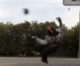 The last ride of the Russian motorcyclist