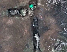 UA drones work on RU forces