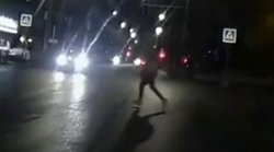 Izhevsk, a pedestrian died after car hit (+ aftermath)