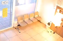 Explosion inside a laundromat in La Coruna (Spain)