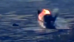 The destruction of a Russian T-72 in the Avdiivka direction