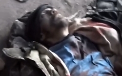 A group of dead Wagner bodies shown in Bakhmut