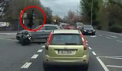 Driving through a left turn only lane wasn’t the best idea