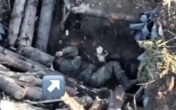 Dropped grenades on Russian personnel