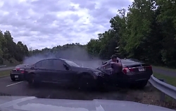 Damn: The policeman was incredibly lucky