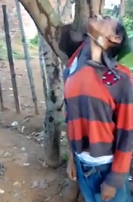 The hanged man was found