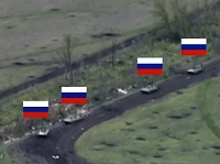 The Azov Brigade is attacking Russian positions