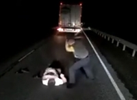 A brutal road conflict near Chelyabinsk