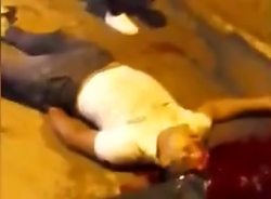 Fatal accident of a man on a motorcycle