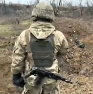 KIA Wagner troops in a ditch/trench in Bakhmut