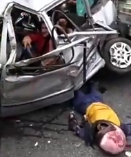 Two dead in a collision between a car and a truck