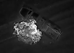 Night attack by UA aerial reconnaissance drones