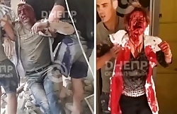 Footage of the rescue of the wounded during the attack on Dnipro