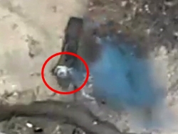 Direct rear hit on ORC in trench