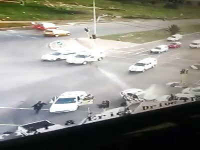 South Africa - Senior Police Officer T-boned At Intersection