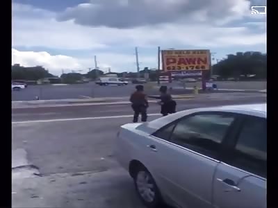  runs from fist fight, meets SUV instead.