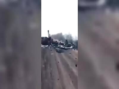 Destroyed Tanks and Dead Soldiers